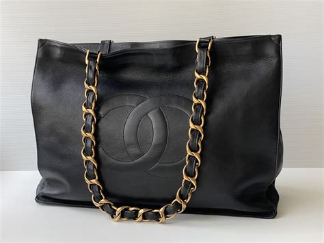 large chanel tote|chanel large tote bag price.